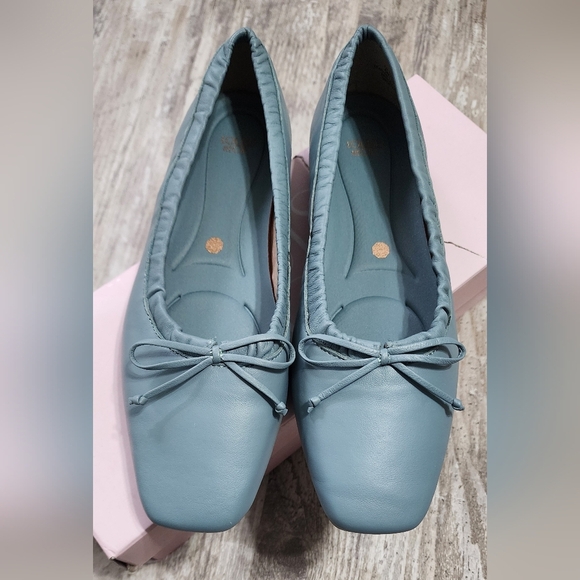 Louise Et Cie Lo-Ariell Ballet Flat Artic Mist Sienna Silk Women's Size 6 M - Picture 1 of 7